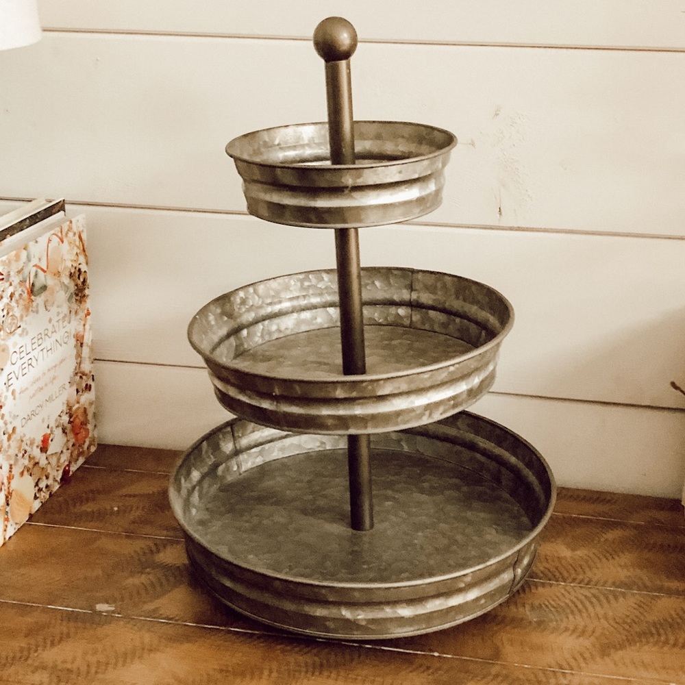 3 Tier Galvanized Tray